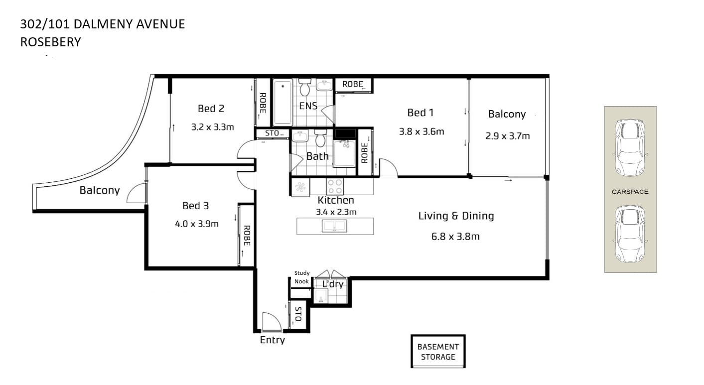 302/101 Dalmeny Avenue, Rosebery NSW