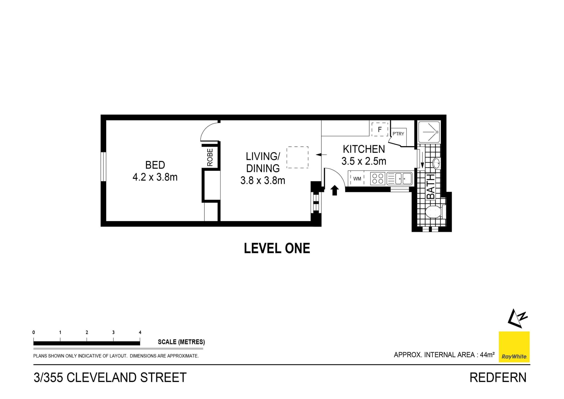 3/355 Cleveland Street (entry via Young Street), Redfern NSW