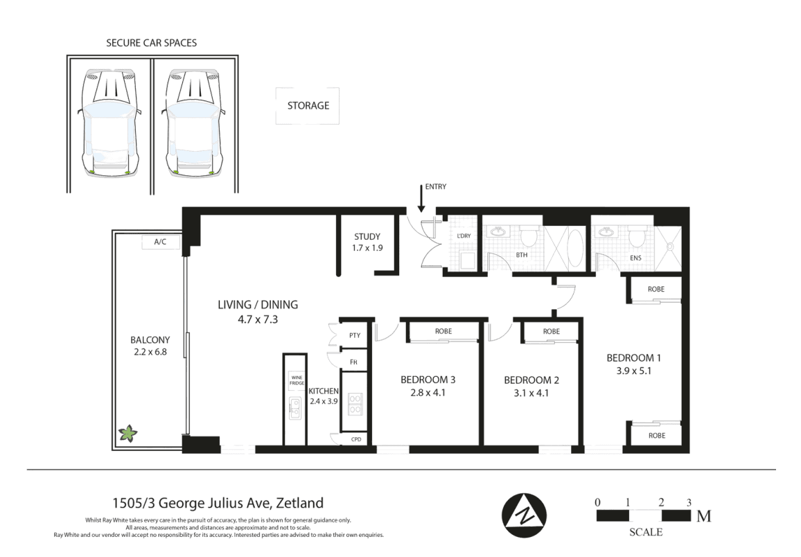 1505/3 George Julius Avenue, Zetland NSW