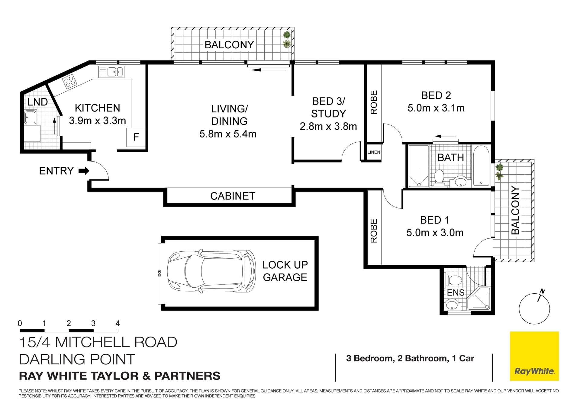 15/4 Mitchell Road, Darling Point NSW