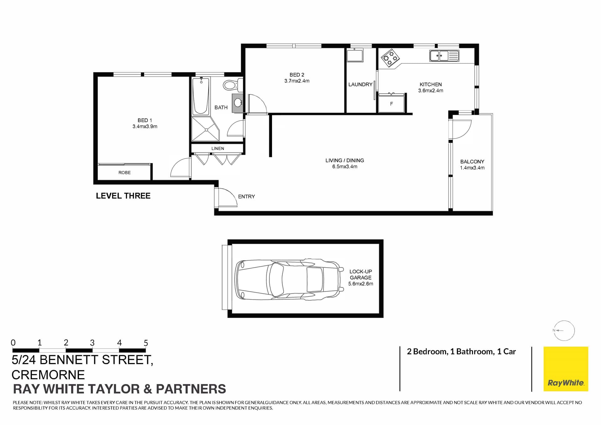 5/24 Bennett Street, Cremorne NSW