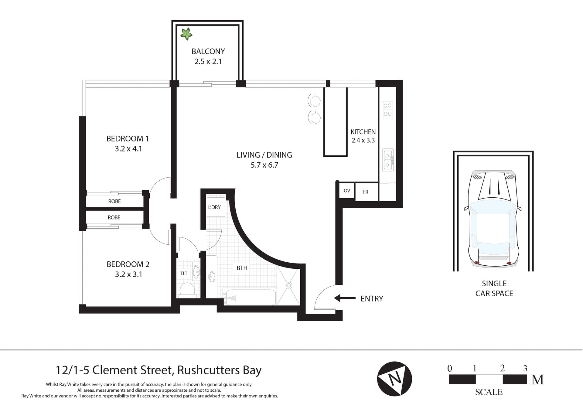 12/1-5 Clement Street, Rushcutters Bay NSW